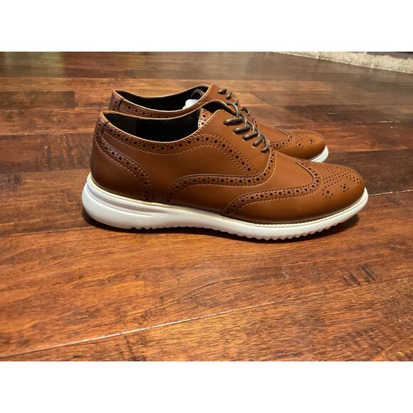 Kenneth Cole NWT Unlisted Men's Brown Nio Wing Lace Up Sz 7 - Picture 6 of 10